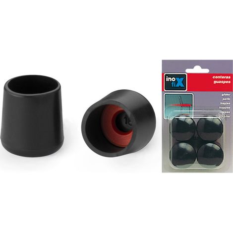 Runder Abschluss x4 für Ø20 Schwarz – Inofix