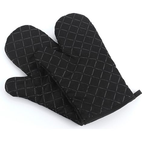 Gants de cuisine et maniques en silicone antidérapant et résistant à la chaleur, idéaux pour la cuisson au four et les grillades (1 paire). (1/5)