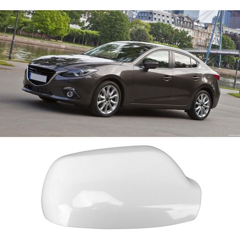 Die Rückspiegelabdeckung ist nicht grundiert und passt auf die rechte Seite des Mazda 3 (Baujahre 2008–2013). (1/5)