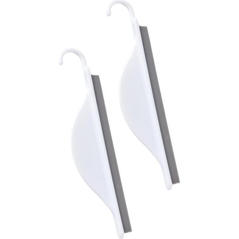 Raclette à vitre et essuie-écran miroir (lot de 2) en silicone (1/5)