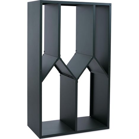 Abri à bois HHG-741, étagère à bois de chauffage/bois de cheminée, abri à bois, abri extérieur en métal 160 x 95 x 50 cm, vert