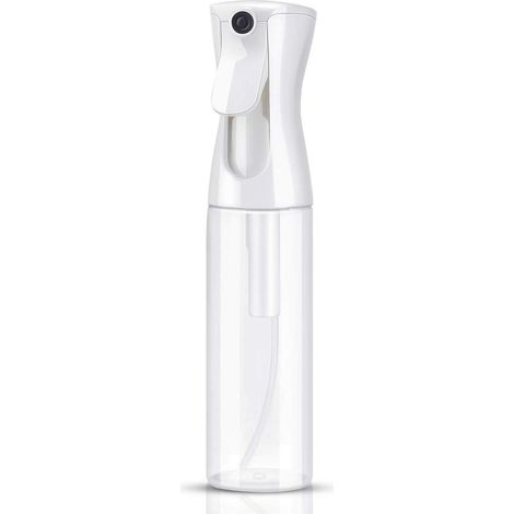 Spray bottle Hair 300 ml Transparent, mist fine for plants Bottle spray reusable waterproof 360°, PET with handle ergonomic, for room, face, cleaning and care (1/5)