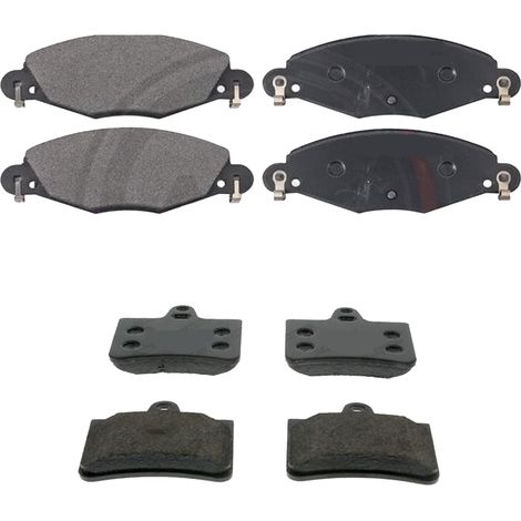 KIT PASTIGLIE FRENO ANTERIORI E POSTERIORI compatibile con CITROEN C5 II (RE,RC) / PASTIGLIE FRENANTI AUTO OEM FDB1412,FDB1413 / SOSTITUZIONE DIRETTA / BASSA POLVERE / SILENZIOSO