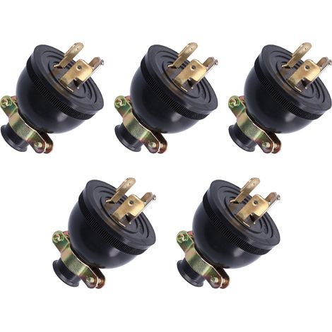 (Sold in sets of 5) 250V Gasoline Generator Parts, Anti-loosening Plugs, Anti-loosening Sockets, American Plug 168F170F (1/5)