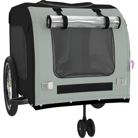 Rimorchio carrello bici per animali domestici nero 020044278