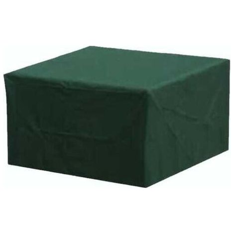 Housses de meubles de jardin 210D,housse de table de jardin carrée, housse de table d'extérieur avec cordon coupe-vent (150 150 70cm) Vert (1/4)