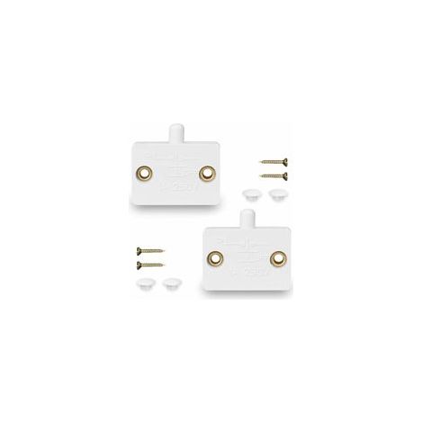 2 Pcs Interrupteurs de Porte D'armoire Interrupteur Automatique 1A 250V Lampe de Placard Interrupteurs (Blanc) (1/5)