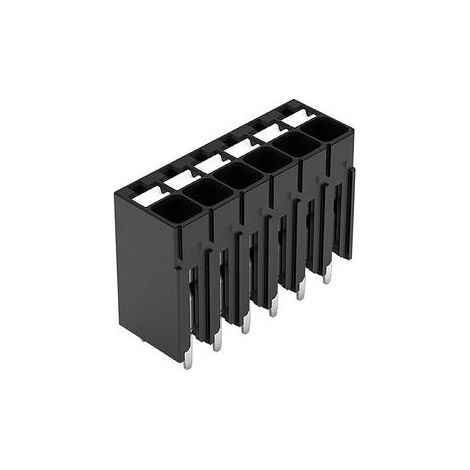 WAGO 2086-1106 Borne pour circuits imprimés 1.50 mm² Nombre de pôles 6 noir 1 pc(s) X514532 (1/3)