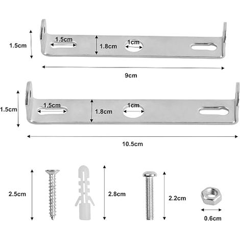 Support de Fixation Plafonnier 90mm/105mm Luminaires Support de Plaque de Plafond Plaques de Lampe de Plafond pour Plafonnier de Bureau à Domicile (1/4)