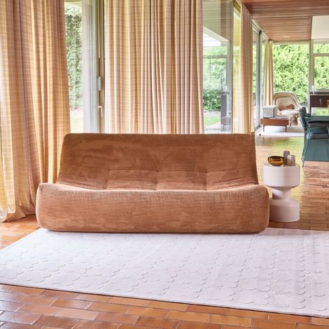 Tapis intérieur motif graphique crème - Lili 160 x 230 cm (1/5)