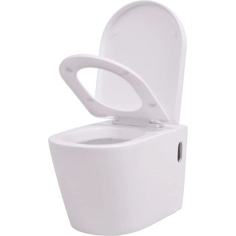 FIMEI Toilette murale Céramique Blanc (1/5)