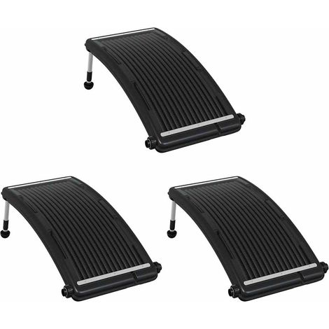 Panneaux de chauffage solaire de piscine courbés 3 pcs 110x65cm