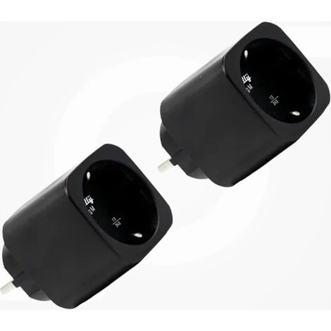 Shelly Plug Pm Gen3 (negro) 2 Pcs Sh-plug-m-gen3-b-x2