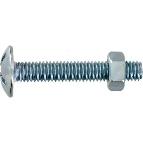 Bullone poêlier in acciaio zincato 6x50mm 40 pezzi VYNEX