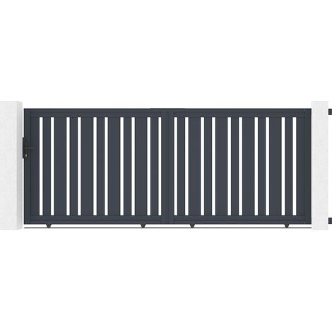 Puerta corredera de aluminio 3,5m VEYMONT 350 x 140 cm (1/5)