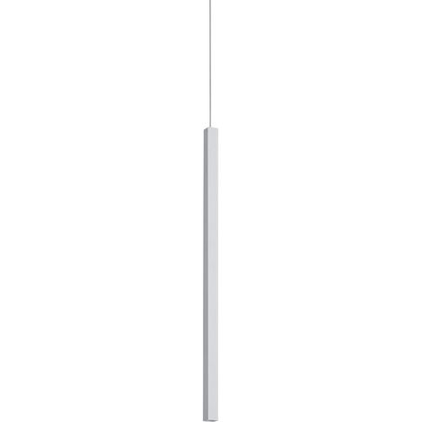 Ideal Lux Sospensione Look 1 luce LED integrato bianco vetro metallo
