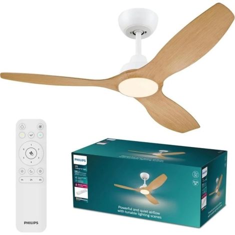 OLAS FAN CEILING 52 35W+24W BLAN/MA