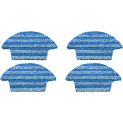 Quatre lingettes de rechange pour balai à franges avec sangles Velcro, compatibles avec l'aspirateur robot intelligent Chuvi ILife V55 Pro, avec tous les accessoires. (1/5)