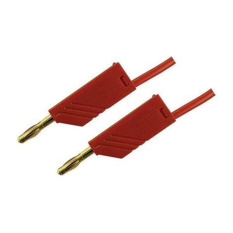 SKS Hirschmann MLN 25/2,5 RT cable de medida rojo 25 cm
