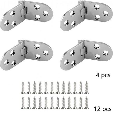 (4 Pièces)Charnières Pliantes Charnières de Table Charnière Meuble Pliable Charnières Charnières pour Table Pliantes Charnière en Alliage de Zinc ave (1/5)