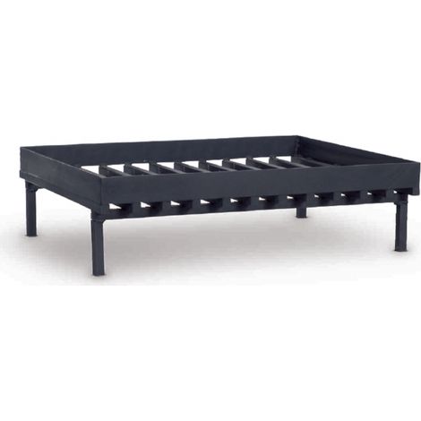 Grille de foyer en fonte 52x42x15 cm – Pare-feu cheminée moderne – Fabrication européenne – Pour bois dur – Farmcook (1/2)