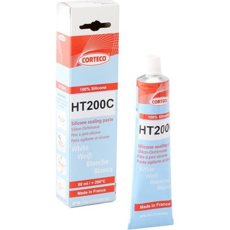 CORTECO HT200C pâte à joint silicone blanc +200° 80ml (1/3)