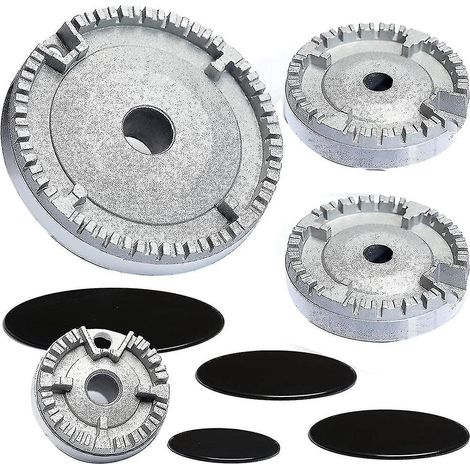 Ensemble de couvercles pour ustensiles de cuisine, couvercle de cuisinière à gaz de qualité supérieure, compatible avec la plupart des brûleurs de cuisinière à gaz. (1/5)