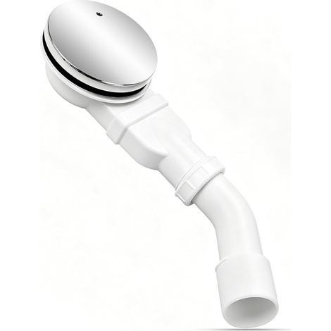 Bonde d’évacuation pour Receveur de Douche 90 mm, Siphon de Douche Extra-Plat avec Anti-Odeur et Filtre à Cheveux, kit d’évacuation avec Couvercle, pour Douche et Salle de Bain (1/5)