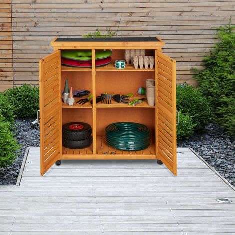 Gartenschrank mit dachpappe wetterfest