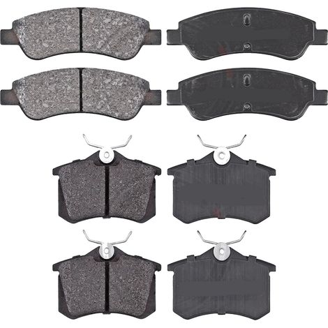 KIT PASTIGLIE FRENO ANTERIORI E POSTERIORI compatibile con CITROEN DS3 / PASTIGLIE FRENANTI AUTO OEM FDB4066,FDB4260 FDB1083 / SOSTITUZIONE DIRETTA / BASSA POLVERE / SILENZIOSO