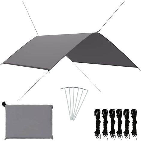vidaXL Toldo de jardín gris 3x2 m (1/5)