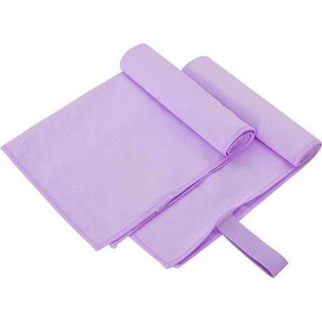 Sporthandtücher 2 pcs Lila 50 x 30 cm Polyester und Polyamid