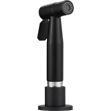 Robinet Cuisine Douchette Extractible Acier Inoxydable Douchette Evier Cuisine avec Tuyau 1.5m, Douchette Cuisine Kit Complet Noir, WS030CF