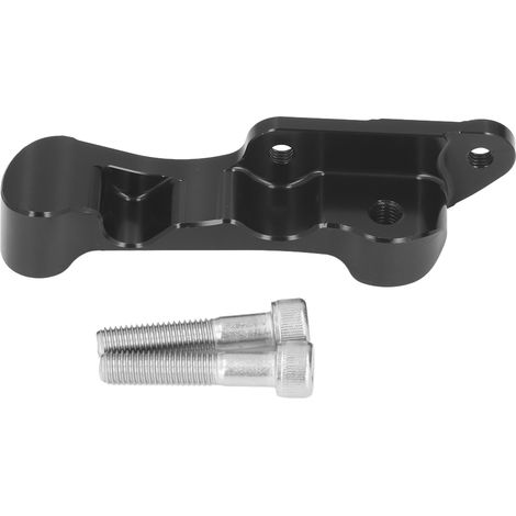 Adaptateur d'étrier de frein moto, support anodisé avec vis, remplacement pour Vespa GTS 300, noir (1/5)