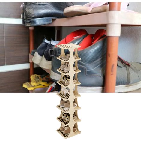 Einfaches, mehrstöckiges Schuhregal, das keine Montage erfordert benutzerfreundliches, multifunktionales Aufbewahrungsregal für Zuhause, Studentenwohnheime, Mietzimmer und Eingangsbereiche. (1/5)