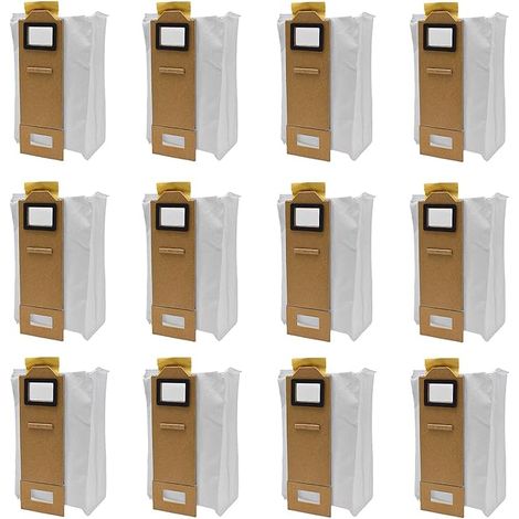 Ensemble de 12 sacs à poussière pour Roborock S7, compatible avec Roborock S7/T7S/T7/S7 Maxv/T7s Plus Ultra, sacs d'aspirateur pour Xiaomi Roborock et accessoires pour la station de vidage automatique (1/5)
