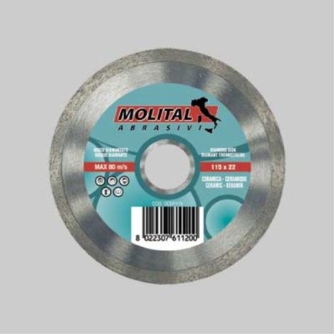 Disco diamantato 'ceramica' molital ø 115 mm MOLITAL (1/2)