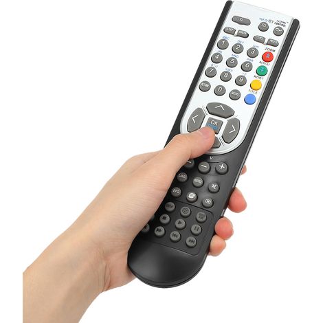 Schwarze Fernbedienung RC1900 – Kompatibel mit OKI LCD-, LED-, Plasma- und Smart-TVs – Zuverlässiger Ersatz – Große Reichweite