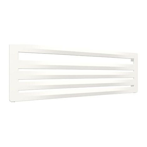 Scaldasalviette ad acqua calda bianco 370mm di altezza e 1500mm di larghezza -  Watt - AER370/1500HGSXB
