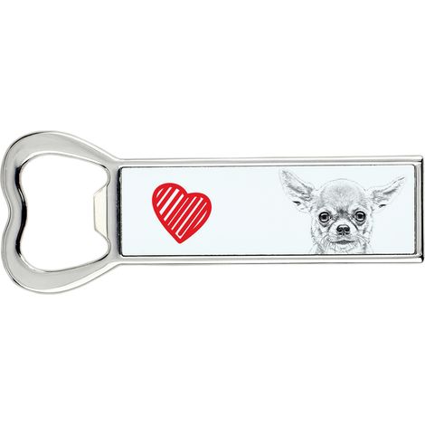 Chihuahua a pelo corto - apribottiglie con cane, apri frigo personalizzato, regalo unico per uomo di Art-Dog (1/5)