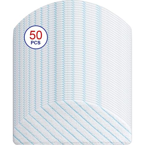 EASYCOMFORT Chiffon de Nettoyage de Rechange pour Aspirateur - Lot de 50, Compatible avec Ecovacs Deebot, Ozmo, T8, N8 (1/5)