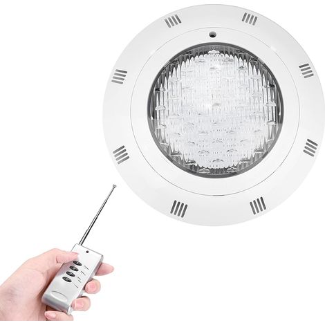 Projecteur de piscine 30W, 300 LED RGB à couleurs changeantes, lampe submersible avec télécommande pour fontaines, bassin et aquarium extérieurs, éclairage décoratif printanier. (1/3)