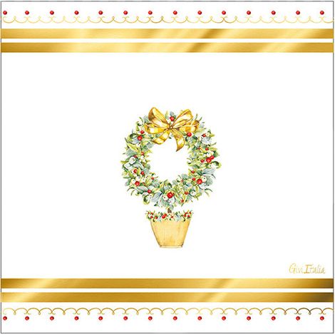 Givi Tovaglioli Natale Joyeux Noel 33 x 33 Cm 16 Pz