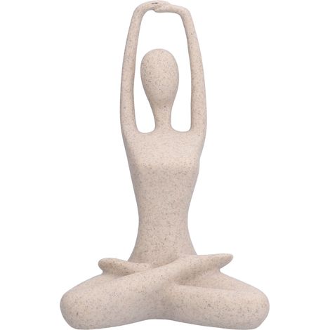 Statue de yoga en résine décorative Ornement de bureau et cadeau idéal pour la maison et l'office (1/5)