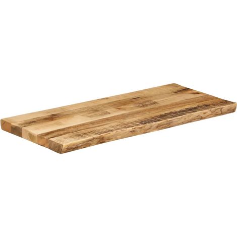 Maison Exclusive - Piano Tavolo Bordi Vivi 100x40x3,8 cm Legno di Mango Grezzo