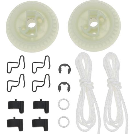 Set of 2 pulleys and ratchet for chainsaw with rope compatible with Stihl 017 018 025 MS192 MS210 MS230 MS250 (1/5)