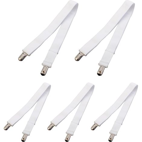 Lot de 5 Pinces à nappe, Acier inoxydable, Réglable, Pour table extérieur, Pique-nique (1/5)
