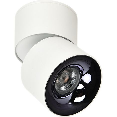 Spot plafond rond blanc orientable CCT 10W Brema LED (1/5)