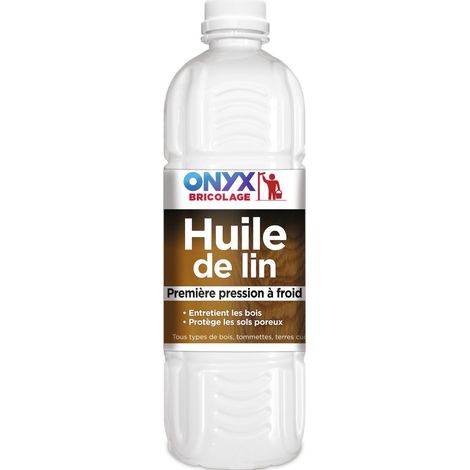 Olio di lino bottiglia 1 litro - Onice
