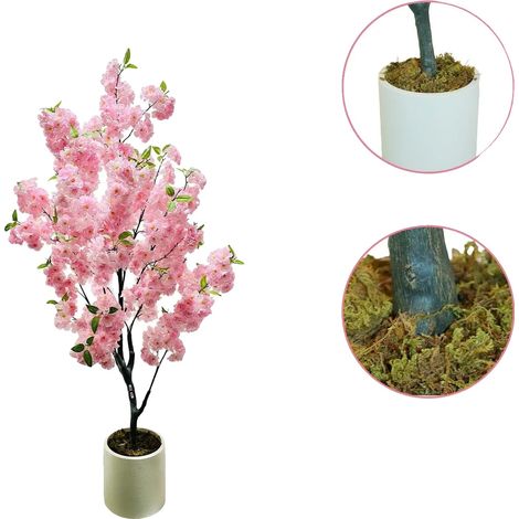 Cerezo artificial, diseño realista, decoración para interiores y exteriores, 150 cm. (1/2)